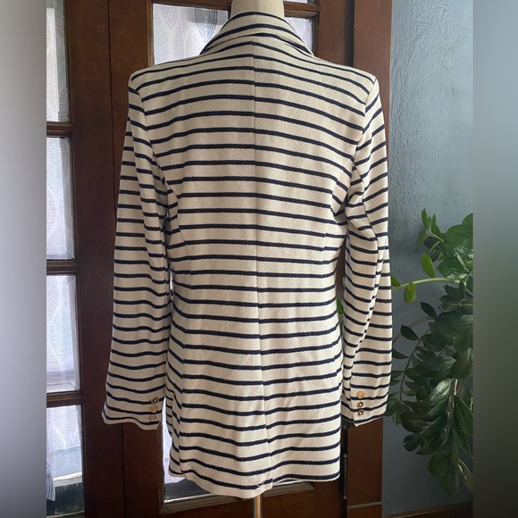 Joie NWOT Nautical Striped Boucle Sweater Knit Oversized Boyfriend Blazer Jacket - Picture 11 of 15